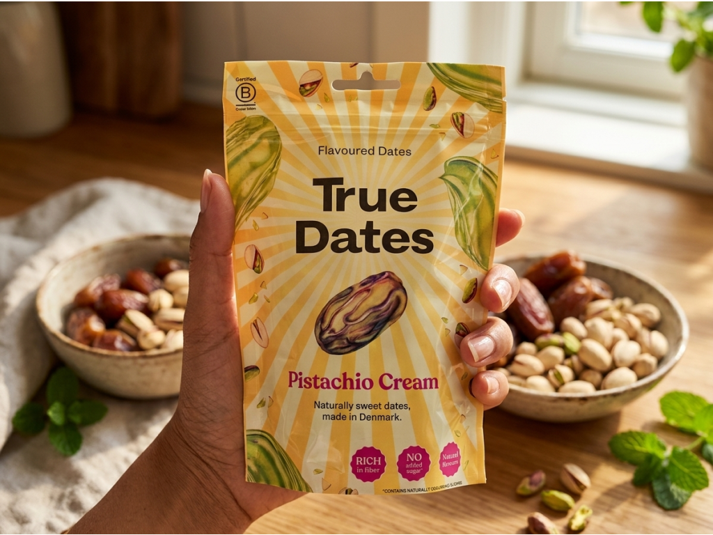 True Dates datle s pistáciovým krémem 100 g - balení do ruky