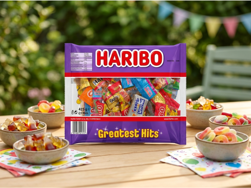 Haribo Greatest Hits Minis mix mini bonbonů 425 g - party balení