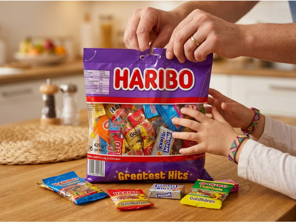 Haribo Greatest Hits Minis mix mini bonbonů 425 g - sdílení