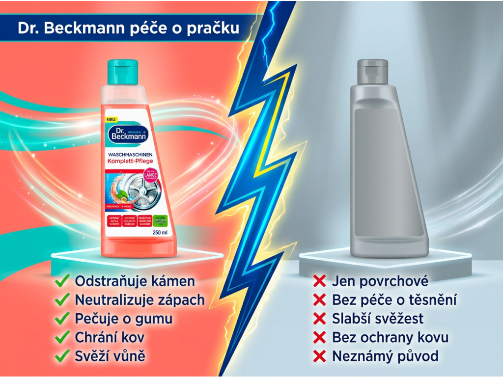 Dr. Beckmann čistič pračky Grapefruit a Máta 250 ml - srovnání
