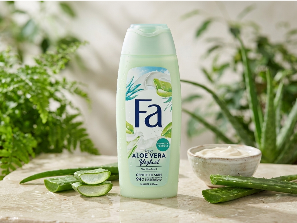 Fa sprchový gel Aloe Vera Yogurt 400 ml - přírodní kontext