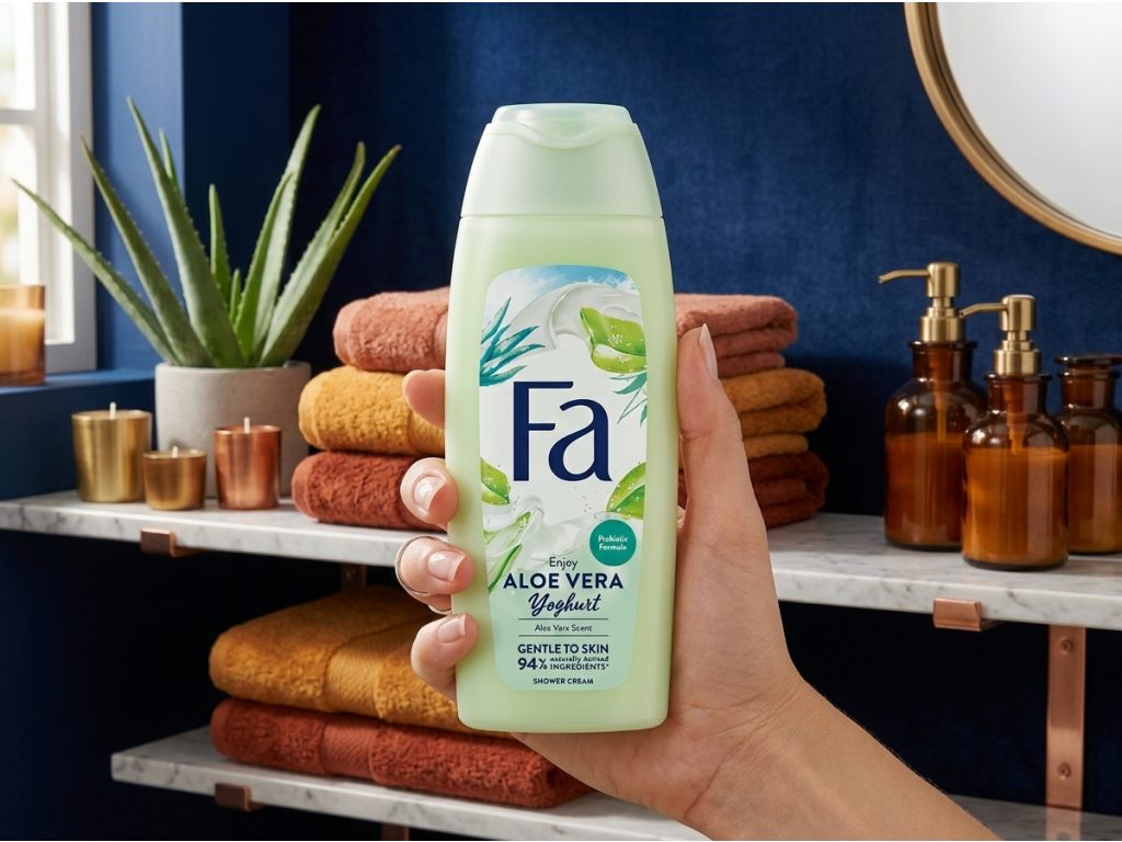 Fa sprchový gel Aloe Vera Yogurt 400 ml - produkt v ruce