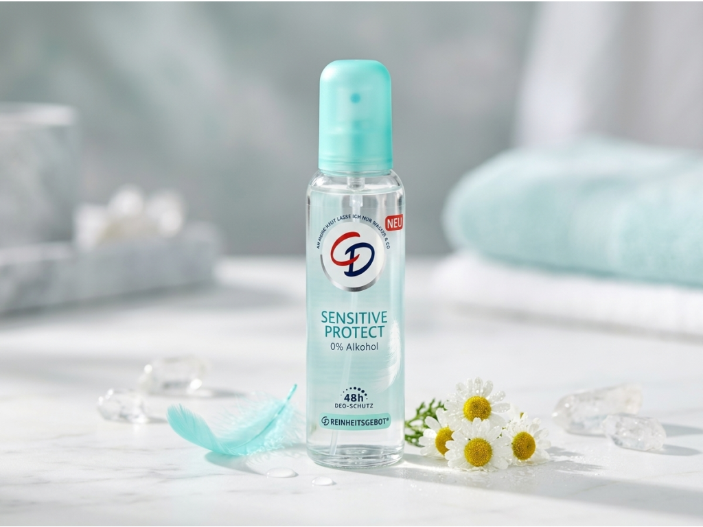 CD deo atomizér Sensitive Protect 0% alkohol 75 ml - svěží jemná péče