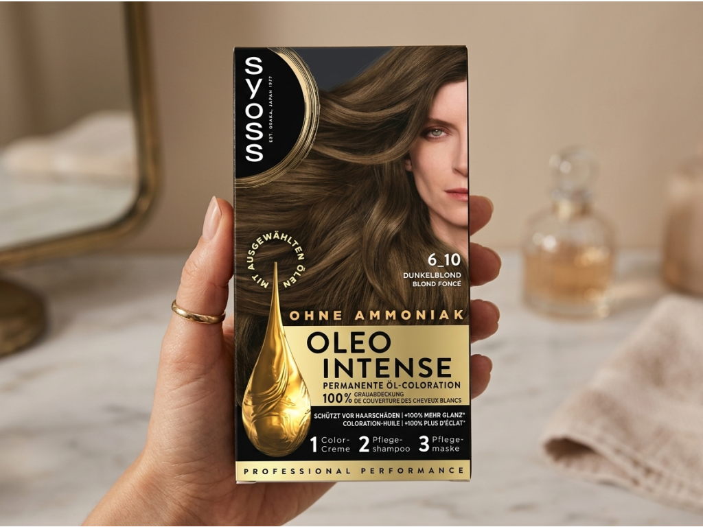 Syoss Oleo Intense 6-10 Tmavá blond v ruce