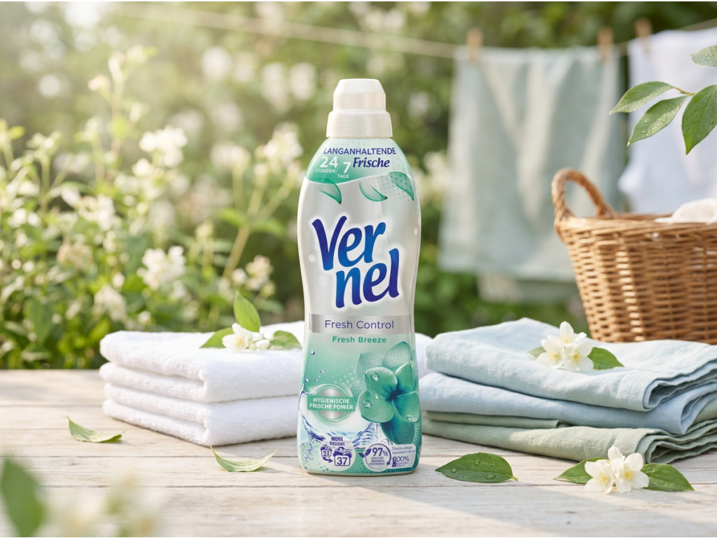 Vernel Fresh Control Fresh Breeze aviváž 37 dávek 814 ml - svěží vůně prádla