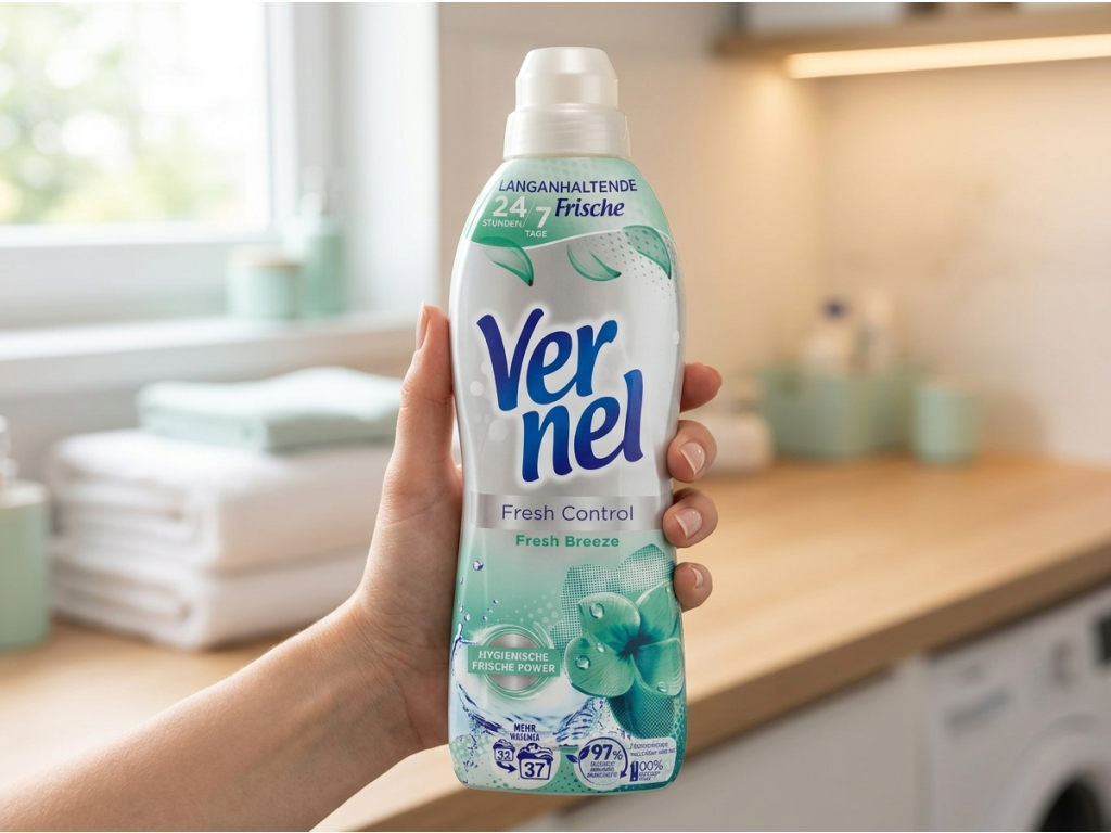 Vernel Fresh Control Fresh Breeze aviváž 37 dávek 814 ml - balení v ruce
