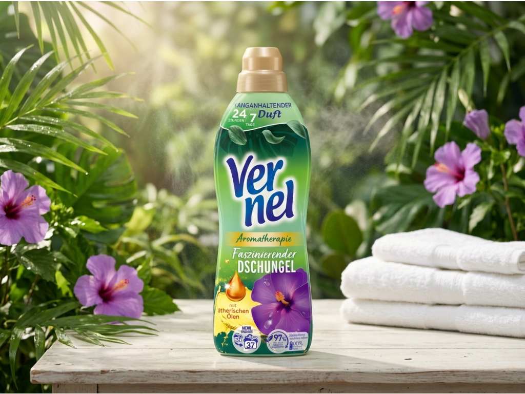 Vernel Aromaterapie Fascinující džungle aviváž 37 dávek, 814 ml - svěží vůně inspirovaná přírodou
