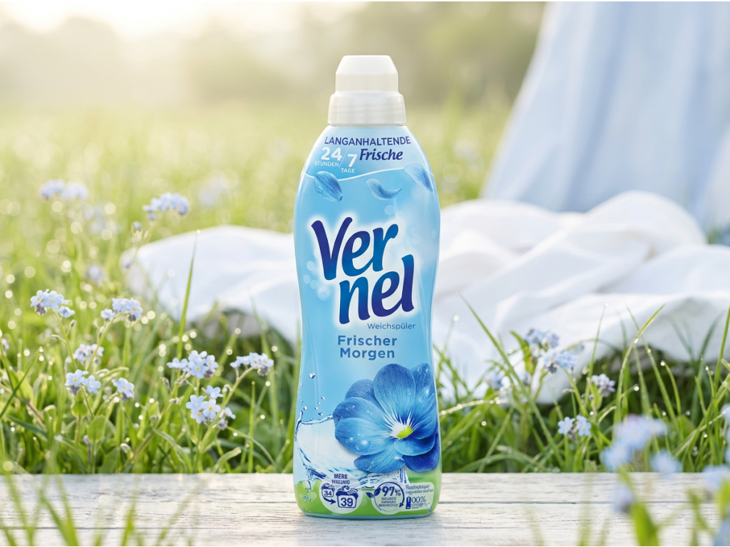 Vernel aviváž Svěží ráno 39 dávek, 858 ml - svěží praní