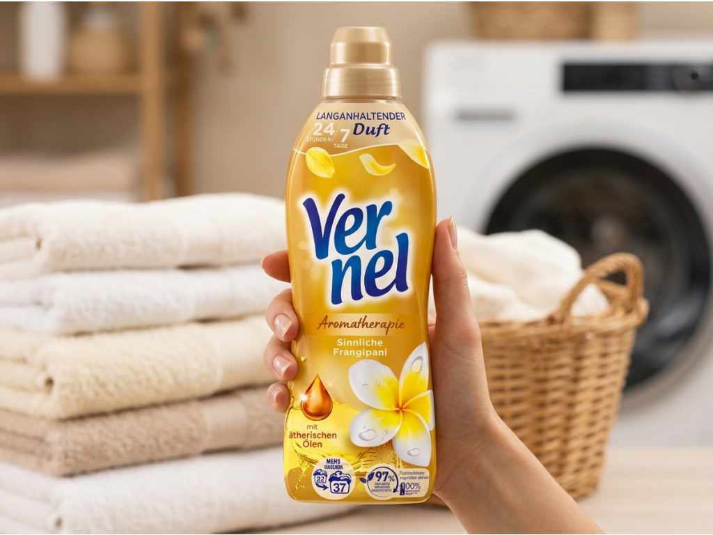 Vernel Aromaterapie Sinnliche Frangipani aviváž 37 dávek, 814 ml - balení do ruky