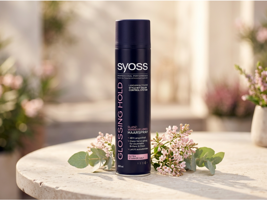 Syoss lak na vlasy Gloss Hold pro lesk a fixaci 400 ml - lesklý styling