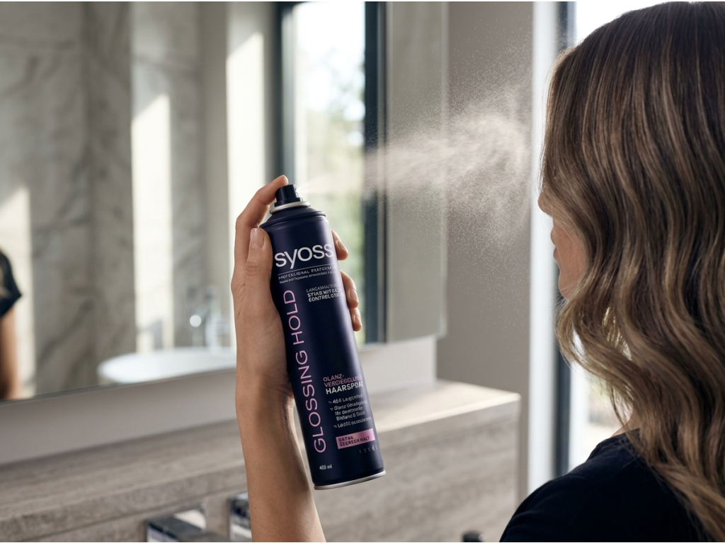 Syoss lak na vlasy Gloss Hold pro lesk a fixaci 400 ml - použití