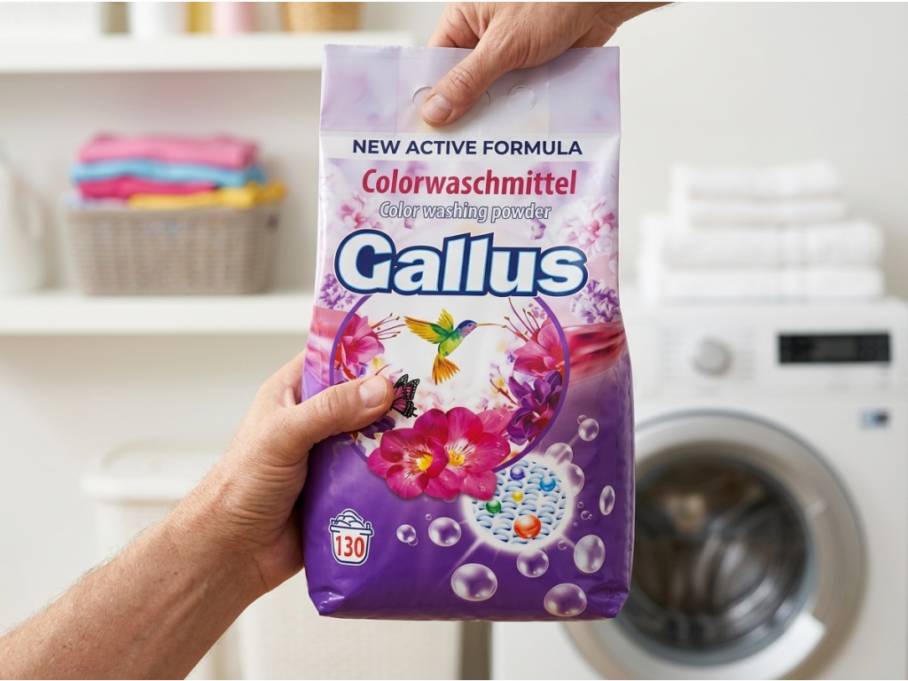 Gallus prací prášek na barevné prádlo 130 dávek 8,45 kg - velké balení