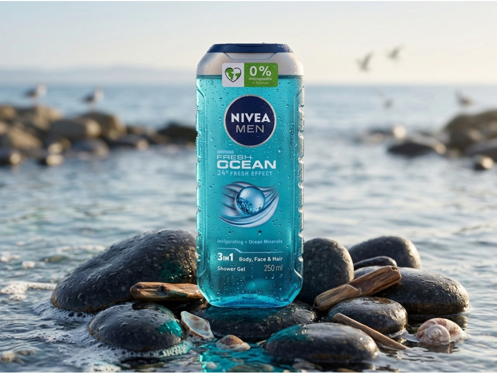 Nivea Men osvěžující sprchový gel Fresh Ocean 250 ml - oceánská svěžest
