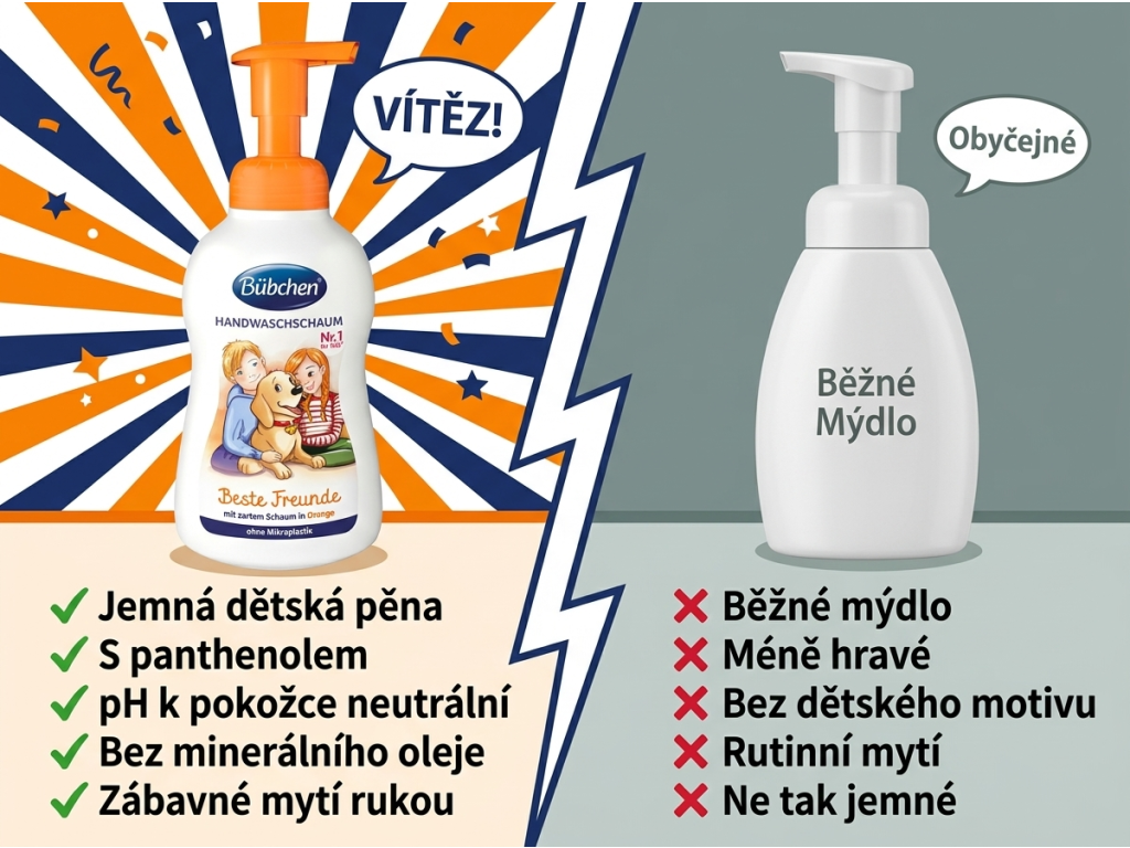 Bübchen dětská pěna na mytí rukou Nejlepší kamarád 300 ml - srovnání
