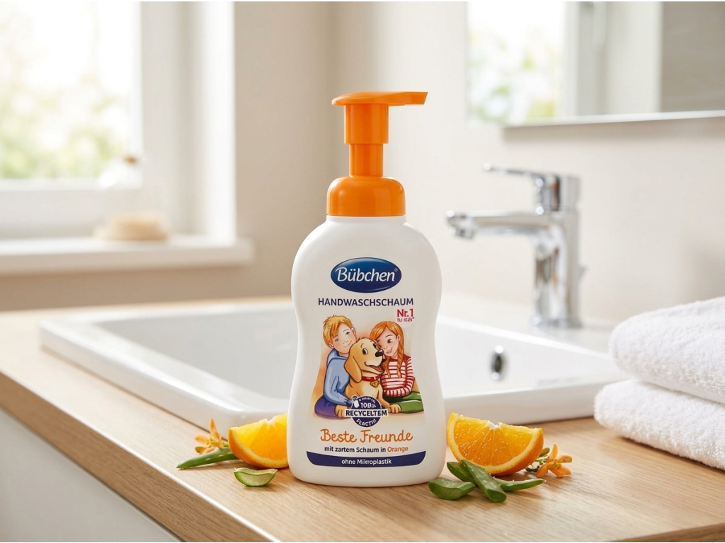 Bübchen dětská pěna na mytí rukou Nejlepší kamarád 300 ml - přírodní koupelnový kontext