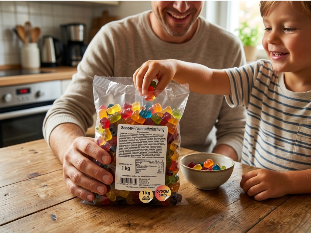 Trolli ovocná želé směs 1 kg - sdílení
