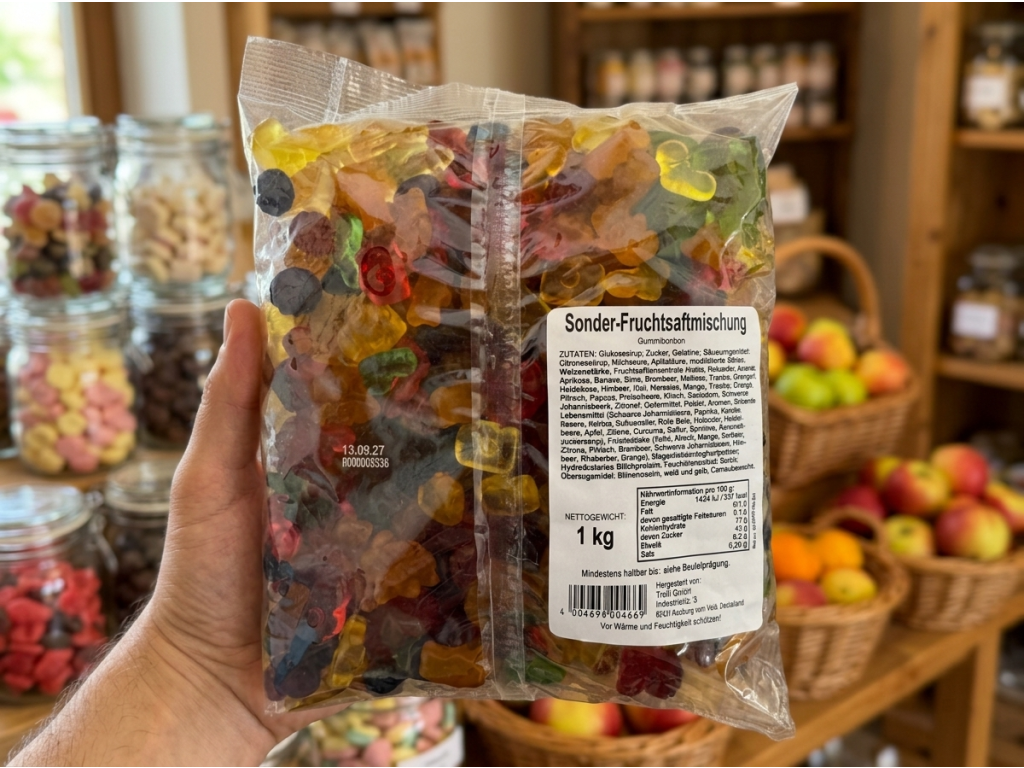 Trolli ovocná želé směs 1 kg - v ruce