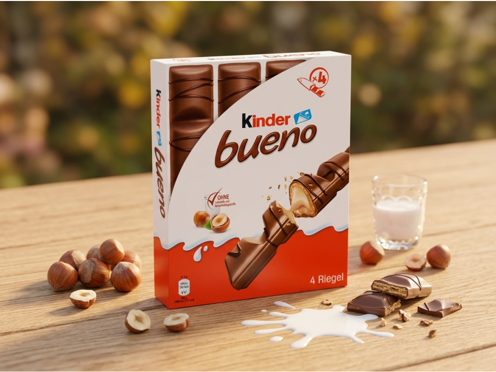 Kinder Bueno 4 ks, 86 g - produkt v prostředí