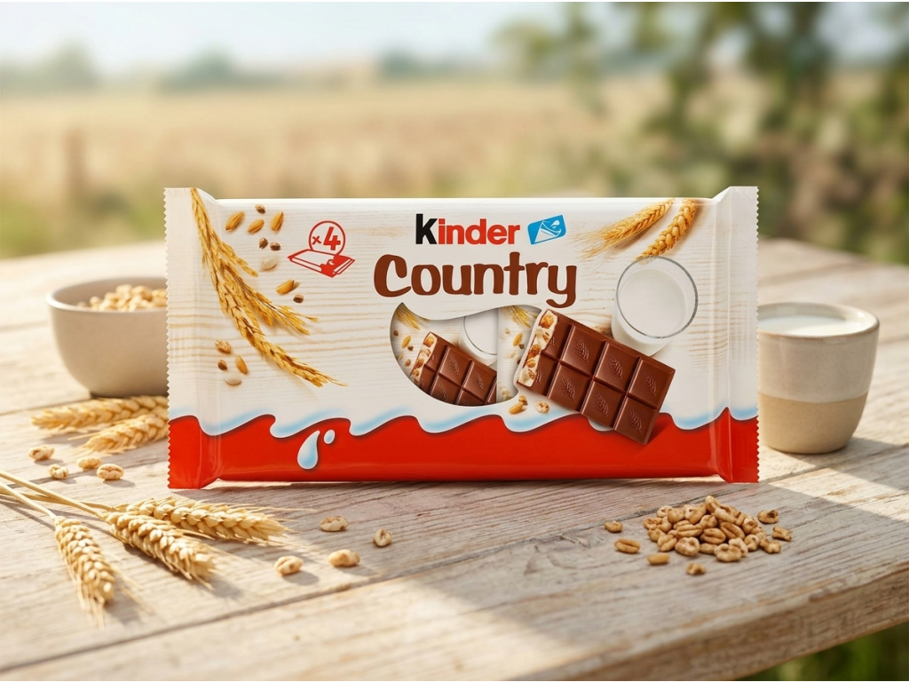 Kinder Country 4 ks 94 g - křupavá svačina