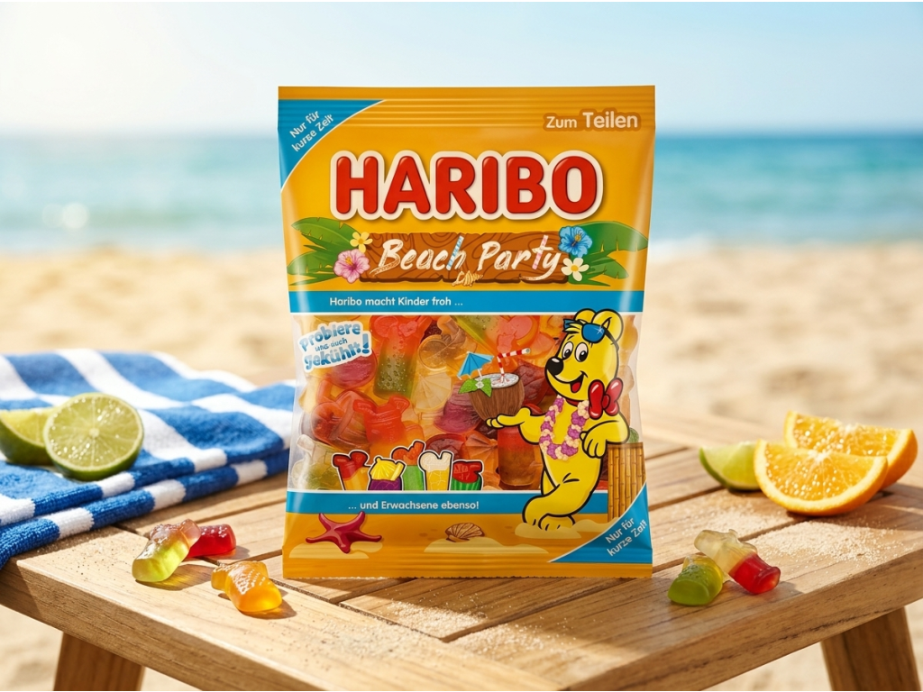 Haribo Beach Party želé bonbony 175 g - letní servírování