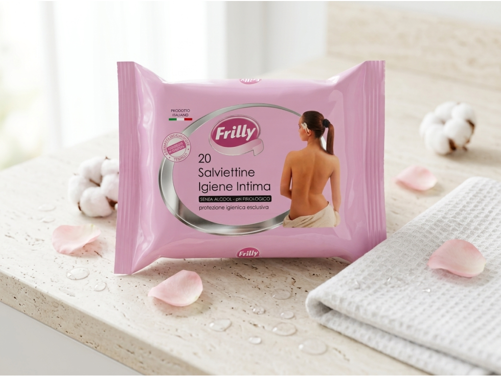 Frilly intimní čisticí ubrousky bez alkoholu 20 ks - jemná každodenní péče