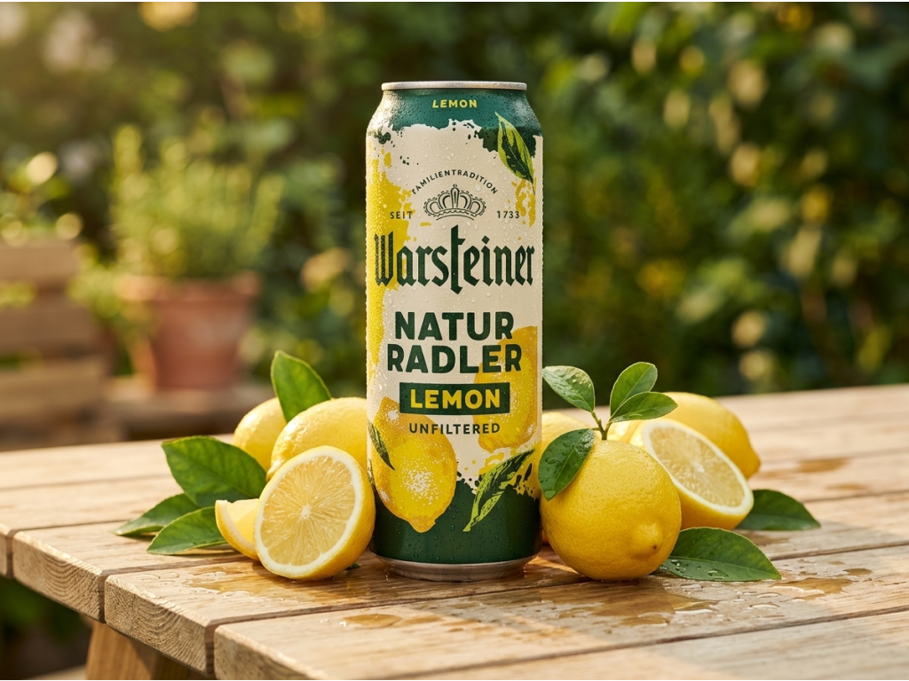 Warsteiner Lemon Radler citronový radler 2,0 %, 500 ml - přírodní scéna