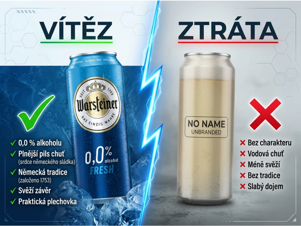 Warsteiner FRESH nealkoholické pivo 0,0 %, 0,5 l - srovnání