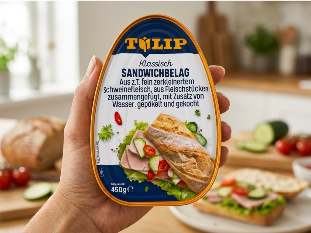 Tulip snídaňový lunchmeat z vepřového masa 450 g - balení v ruce
