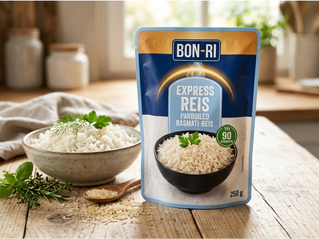BON-RI expresní basmati rýže 250 g - servírování v kuchyni