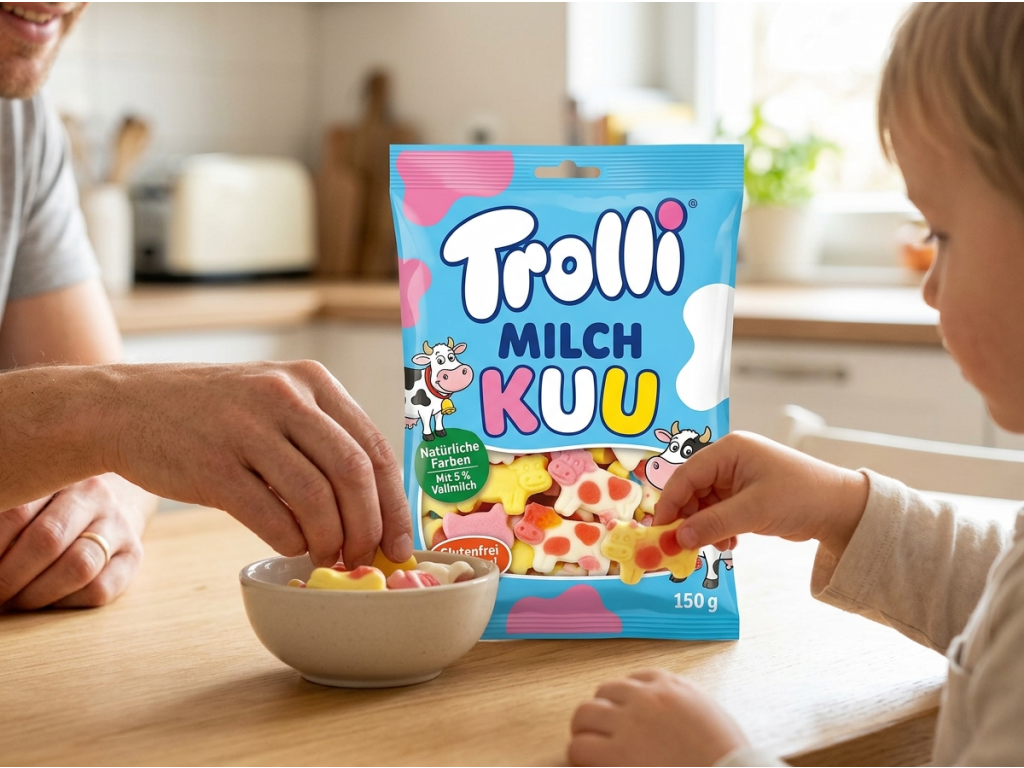 Trolli Milch Kuu mléčné kravičky 150 g - mlsání s rodinou