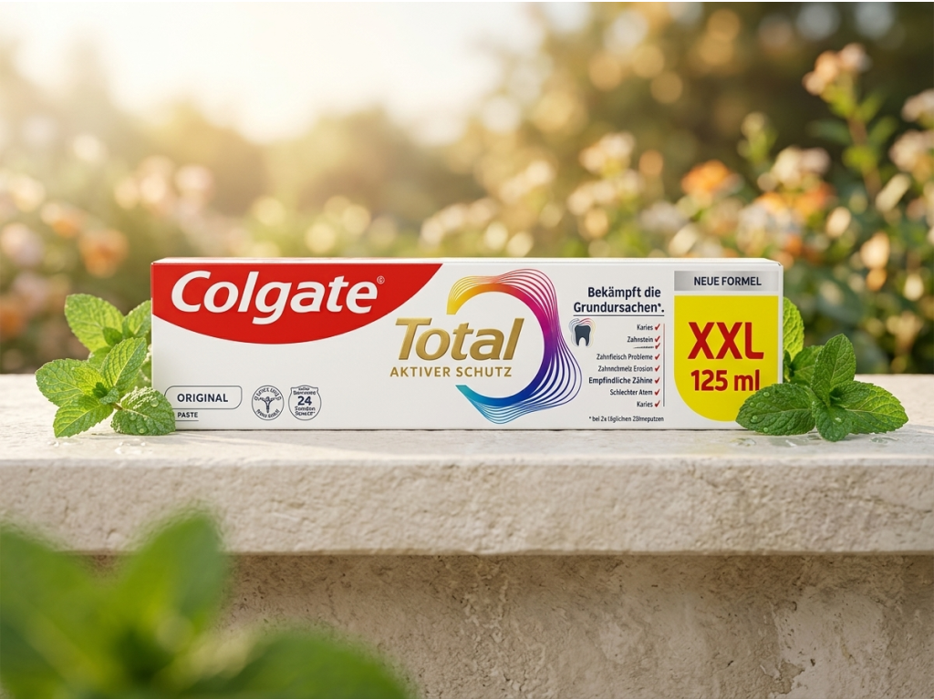 Colgate Total Original zubní pasta pro kompletní ochranu XXL 125 ml - svěží každodenní péče