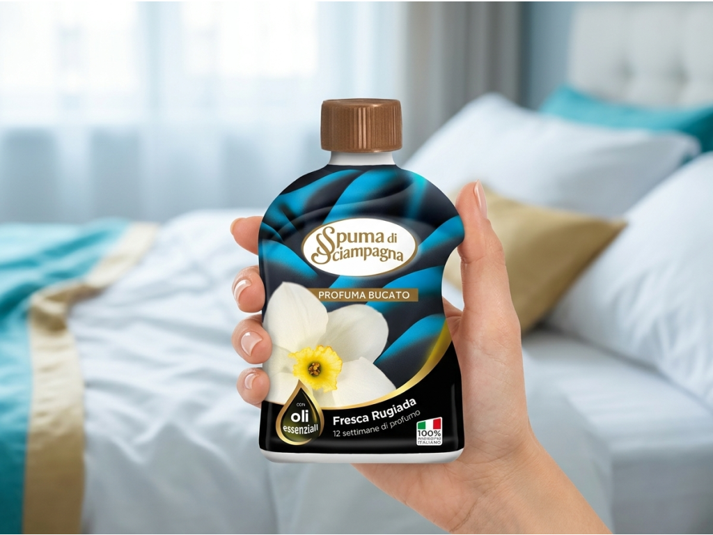Spuma di Sciampagna Fresca Rugiada parfém na prádlo 230 ml – kompaktní balení