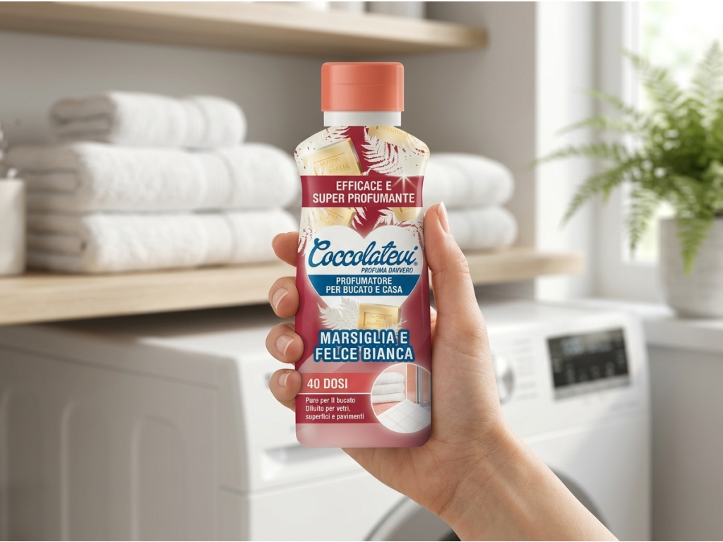 Coccolatevi parfém na prádlo a do domácnosti s vůní marseillského mýdla a bílé kapradiny 250 ml - kompaktní 250ml balení