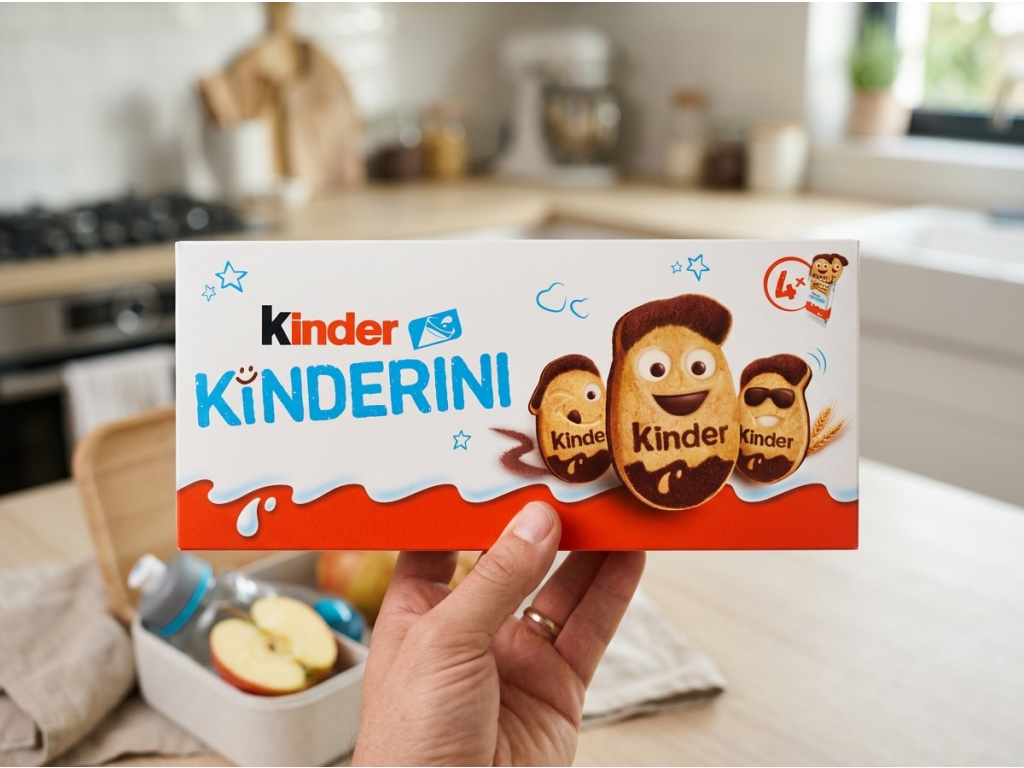 Kinder Kinderini 4 × 25 g v ruce