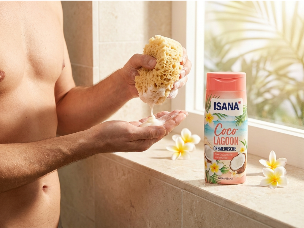 Isana Coco Lagoon při každodenním sprchování