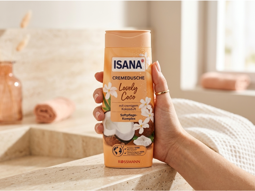 Isana Lovely Coco 300 ml v ruce