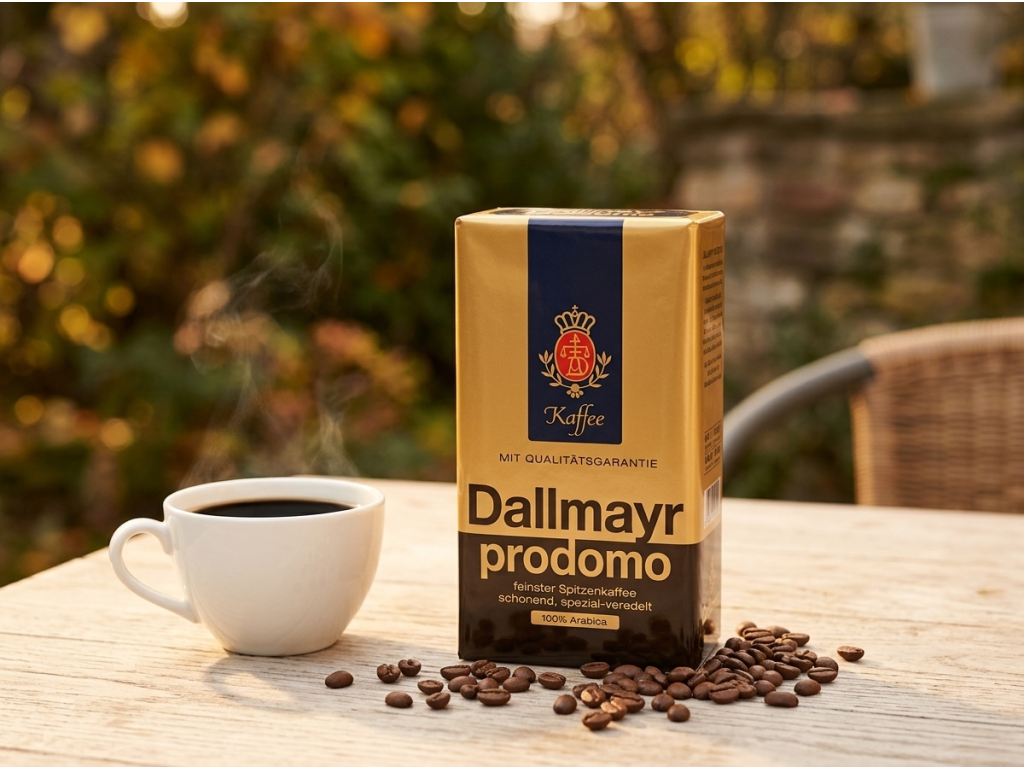 Dallmayr Prodomo mletá káva 500 g v přírodním prostředí