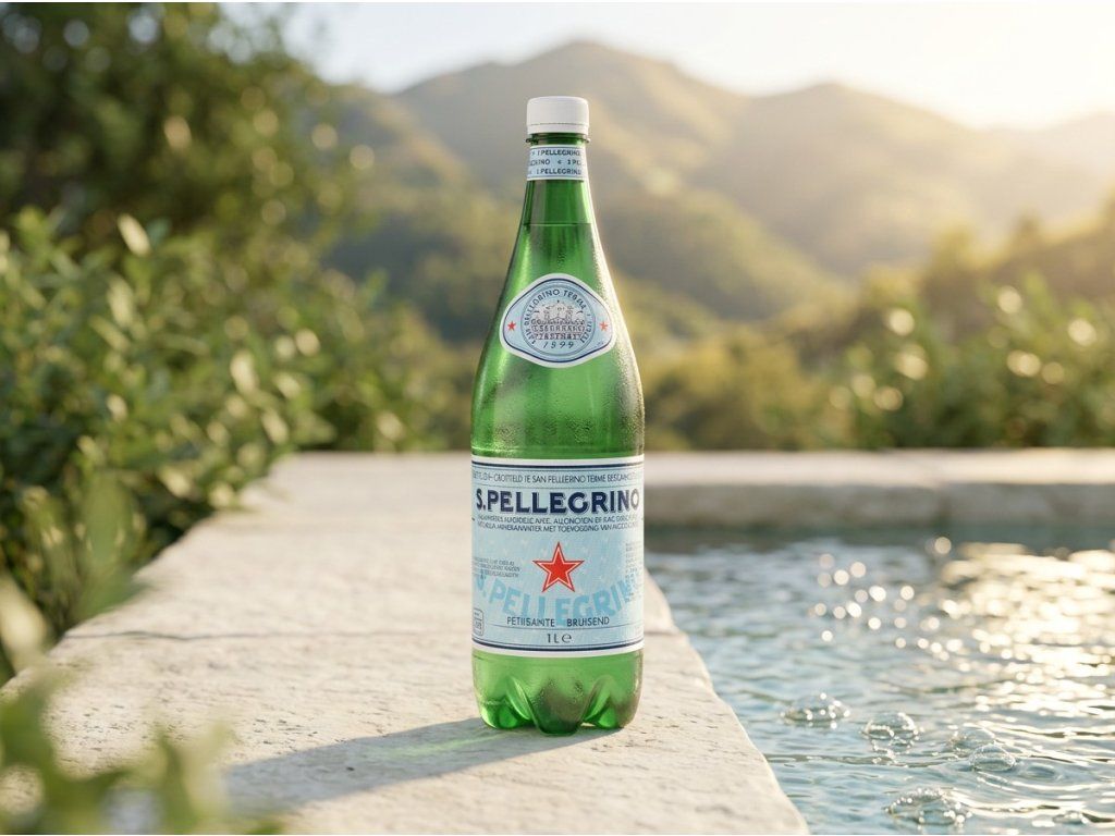 S.Pellegrino 1 l v přírodním prostředí italských Alp
