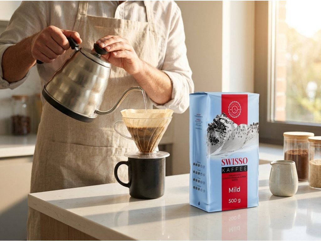Příprava mleté kávy Swisso Mild