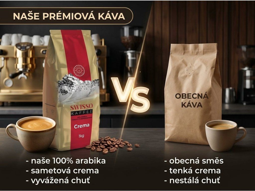 Srovnání Swisso Crema s běžnou směsí