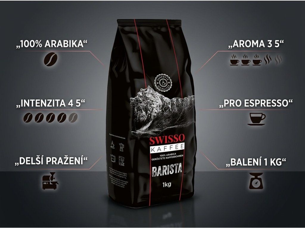 Swisso Barista - hlavní vlastnosti