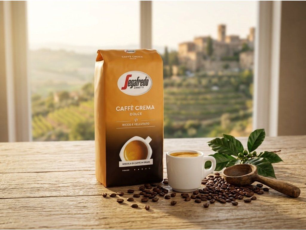 Segafredo Caffè Crema Dolce v kávovém prostředí