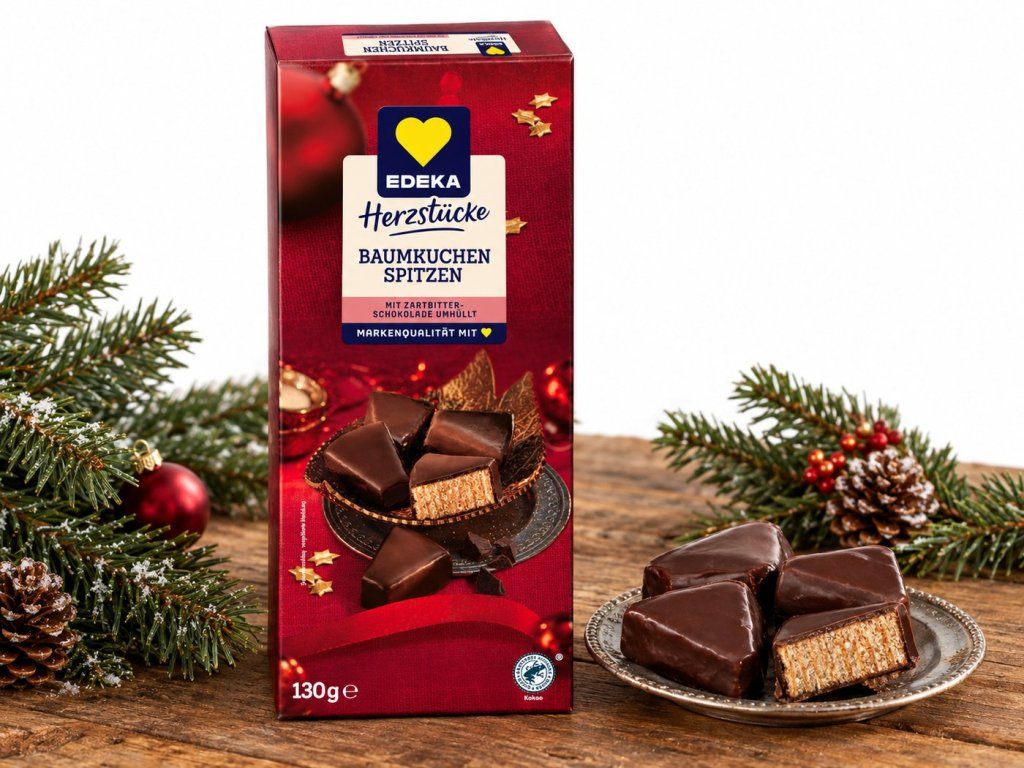 Dortové špičky Edeka v přírodně laděném prostředí
