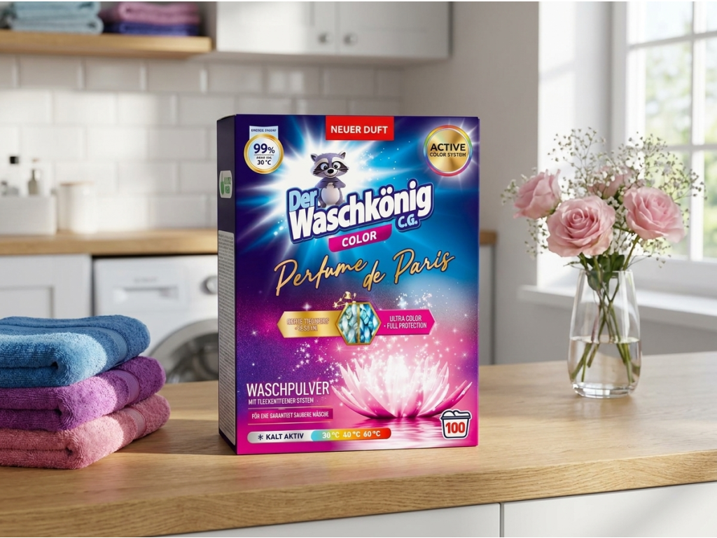 Waschkönig Perfume de Paris Color v domácím prostředí