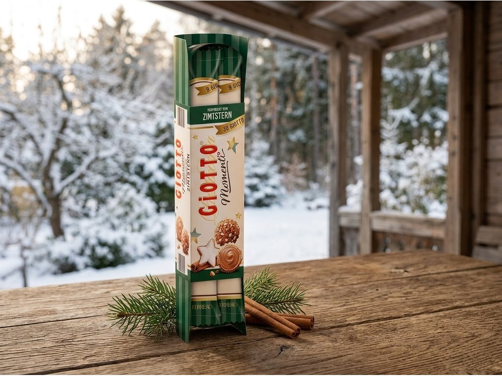 Giotto Momenti skořicové kuličky 154 g – zimní atmosféra