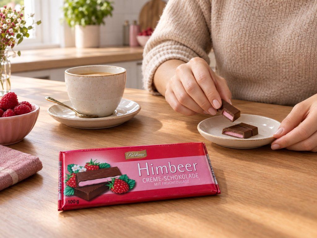 Böhme mléčná čokoláda s malinovou krémovou náplní 100 g – interaction