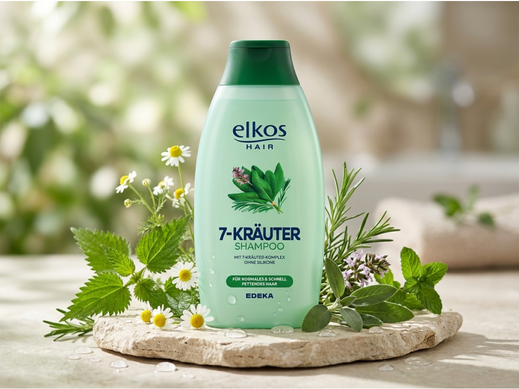 Elkos 7 bylin šampon v přírodním bylinném prostředí