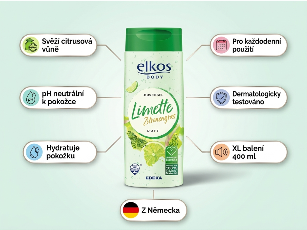 Elkos sprchový gel - přehled výhod a benefitů