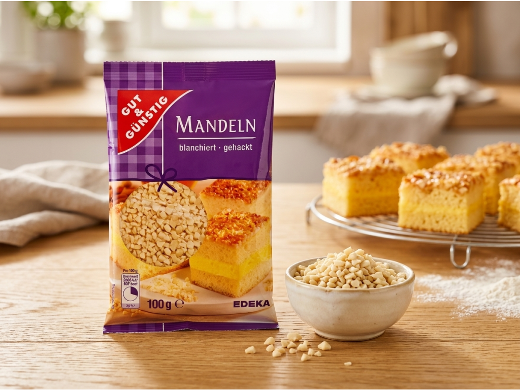 G&G nasekané blanšírované mandle v kuchyni
