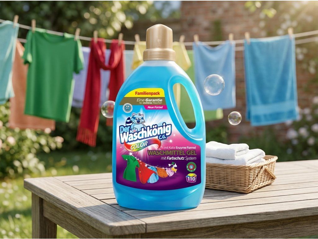 Waschkönig Color gel na praní barevného prádla 3,305 l (110 praní) - přírodní kontext